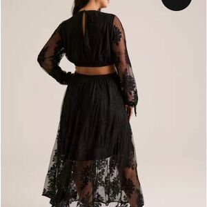 Festi Elegant Black Lace Dress